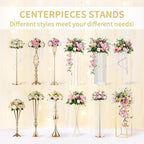 NUPTIO Artificial Flower Centrepieces for Tables - 10 Pcs Lilac Fake Flowers Roses Balls 9.5in Diameter - Silk Faux Rose Arrangement for Wedding Party Centerpiece Table Decor