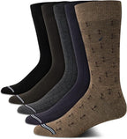 Nautica Mens Dress Socks - 5 Pack Breathable Comfort Stretch Crew-Length Work Socks for Men for Business Formal Wear (6-12.5)