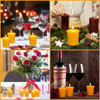 36 Pcs Beeswax Votive Candles Unscented Pure Beeswax Votive Candles Bulk Naturally Colored Bees Wax Candle for Home Room Party Wedding Spa Gift, 15 Hours Burn Time Each