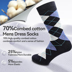 Mens socks size 10-13/9-11/13-15 Cotton Crew funny Colorful work dress socks for men 9-12 gifts for him 6/12 Pairs