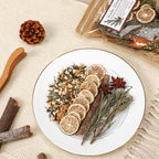 6 Pack Potpourri Simmer Kit 480g Christmas Stovetop Potpourri with Stickers 3 Combinations Winter Holiday Natural Non Toxic Home Fragrance for Xmas Scent Stocking Stuffer Gifts