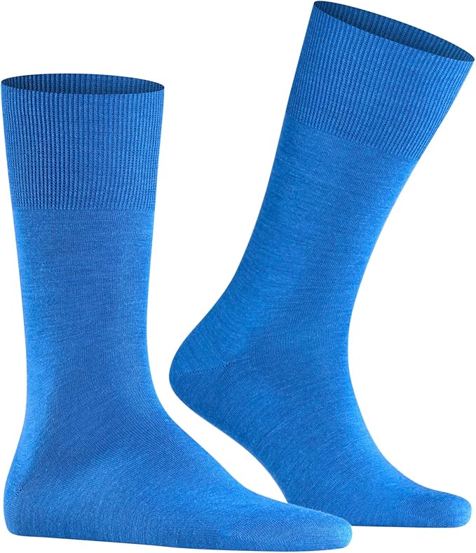 FALKE Men's Airport Dress Socks, Premium Merino Wool Cotton Blend, Sustainable Luxury, Eco-Friendly Business Casual, 1 Pair