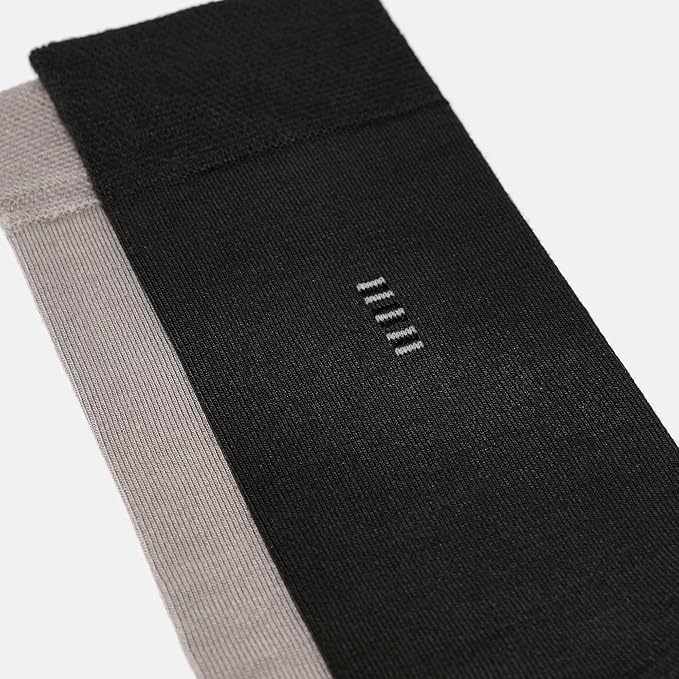 VRD Men’s Dress Socks, Bamboo 5-Pack Mens Socks, Mid Calf Length, Crew Socks Gift for Men Shoe Size 8-13