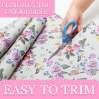 10 Sheets Drawer Liners for Dresser Scented Drawer Liners Non Adhesive Scented Paper for Fragrant Home Shelf Closet(Royal Bloom,Lively Pattern)