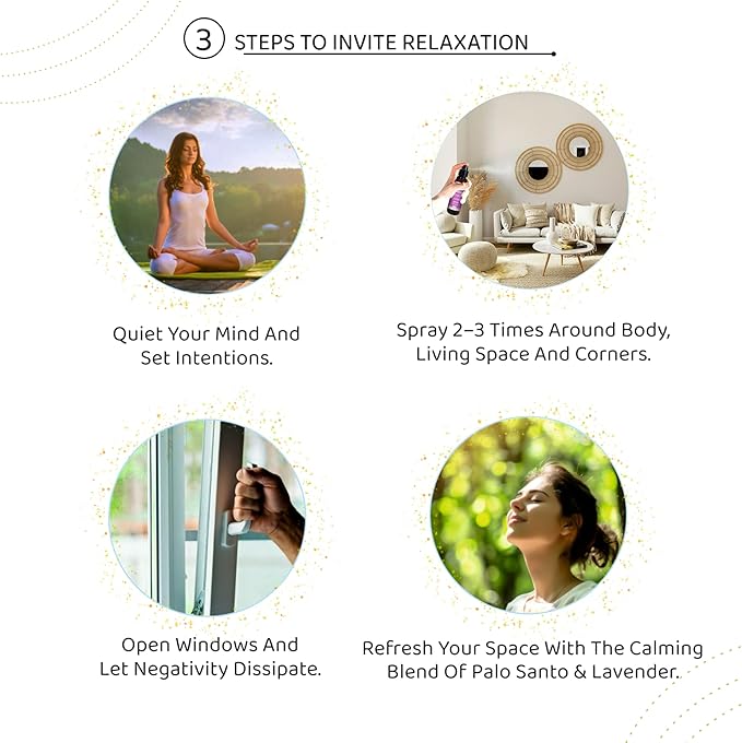 Sacred Element's Palo Santo & Lavender Room Spray | Natural Purifying Mist for Energy Clearing, Negativity Release, Spiritual Balance & Aromatherapy | 3.38 Fl Oz / 100ml Non-Toxic Air Freshener