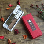 Asayu Japan Traditional Incense Sticks - Harmony Set (Cinnamon + Juniper), 40gr (Each Scent 20g), for Yoga, Zen Meditation and Relaxation - Traditional Smoke Type