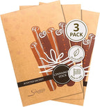 Simplicity Scents Cinnamon Sticks Scented Sachets Pack of 3, Fall & Winter - Long-Lasting Scented Bags, Home Fragrance, Air Freshener & Deodorizer for Closet, Room, Drawer, or Cars, Made in The USA