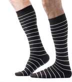 Pierre Henry Over the Calf Socks for Men (3 pairs) | Cotton Over the Calf Dress Socks | Long Socks Designed to Stay up 12+ hr