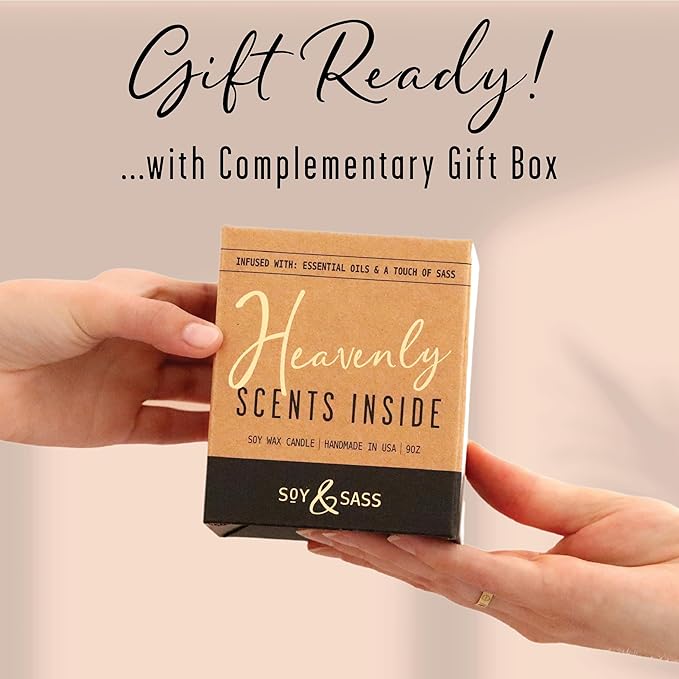 Thank You Gifts for Women - 'Thank You' Candle, w/Sandalwood Rose I Appreciation Gifts for Women I Thank You Gift for Friends, Couples, Coworkers, Boss, Teacher, Staff, Employee I 50Hr Burn, USA Made