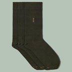 VRD Men’s Dress Socks, Bamboo 5-Pack Mens Socks, Mid Calf Length, Crew Socks Gift for Men Shoe Size 8-13