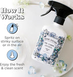 Home-Pourri Air + Fabric Multi-Purpose Odor Freshener Spray, 11 Fl Oz, Up to 570 Uses, Fresh Air Scent, Room Deodorizer with Essential Oils, for Carpets, Couches, Bedding & Curtains