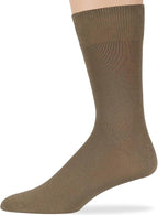 7BigStars Mens Dress Socks – 6 Pairs Crew, Soft Stay Up, Cotton Comfort for Business, Office, Big and Tall, Breathable