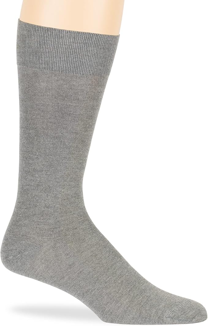 7BigStars Mens Dress Socks – 4 Pack Bamboo Crew Fit, Solid or Patterned, Thin Seamless Breathable Business