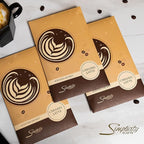 Floral Simplicity Caramel Latte Scented Sachets Pack of 3, Fall & Winter - Long-Lasting Scented Bags, Home Fragrance, Air Freshener & Deodorizer for Closet, Room, Drawer, or Cars, Made in The USA