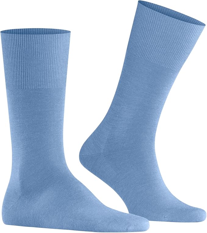 FALKE Men's Airport Dress Socks, Premium Merino Wool Cotton Blend, Sustainable Luxury, Eco-Friendly Business Casual, 1 Pair