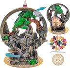 Mountain Waterfall Incense Burner，Backfall Incense Holder River, Incense Falls Meditation Decor for Room with Upgrade Incense Cones and Accessories (Chimney)