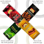 Backflow Incense Cones for Waterfall - [Improved] (10 Variants,100 Cones) Dragons Blood Incense, Lavender Incense Cone, Nag Champa Palo Santo Cones | Creates Meditative Waterfall Fountain