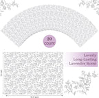 Eersida 20 Sheets 14 x 19.5 Inch Scented Drawer Liners for Dresser Non Adhesive Fragrant Drawer Liners Paper for Bedroom Kitchen Cabinet Home Shelf Closet(Fresh Flower)