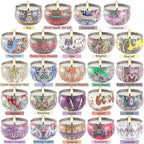 24 Pack Scented Candles Set for Home, Relaxing Stress Relief, Aromatherapy - Natural Soy Wax and Fragrance - Gifts for Women, Mom, Best Friend, Wife, Birthday