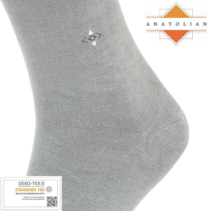 anatolian DRESS SOCKS Natural Comfortable Soft Classy - Made In TURKEY for Men Women Dress or Casual Footwear