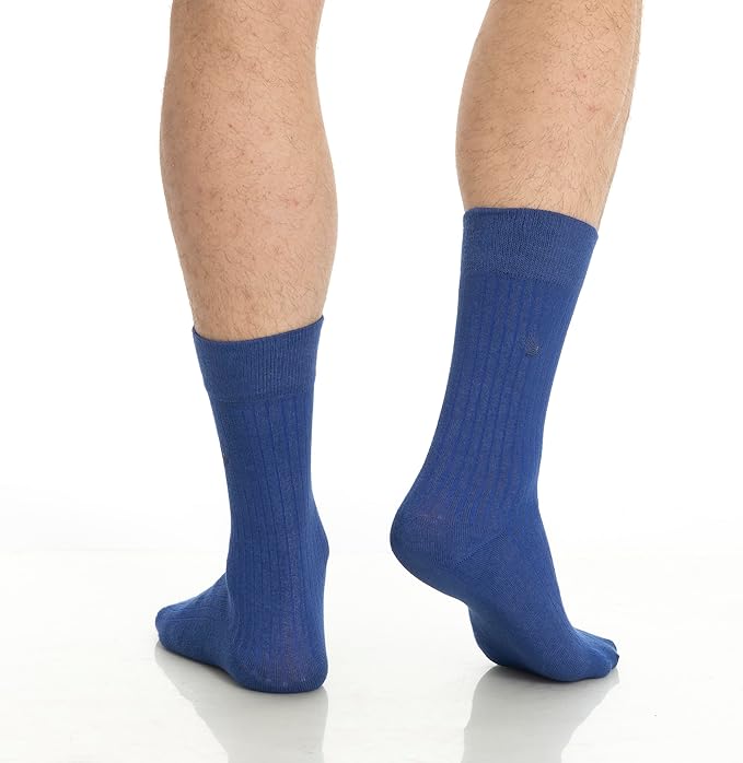 Men’s Dress and Trouser Socks – Premium Rayon Made From Bamboo, Crew Socks (6 pair + Gift box)