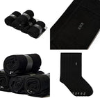 VRD Men’s Dress Socks, Bamboo 5-Pack Mens Socks, Mid Calf Length, Crew Socks Gift for Men Shoe Size 8-13