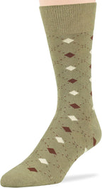 7BigStars Mens Dress Socks – 4 Pack Bamboo Crew Fit, Solid or Patterned, Thin Seamless Breathable Business