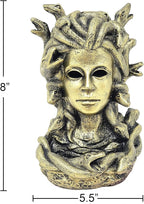 New Age Imports, Inc. - MEDUSA Backflow Incense & Cone Burner Waterfall Effect -Backflow Incense Burner: Elevate Your Space with Serenity in Motion-Mesmerizing Waterfall Smoke Effect (MEDUSA-BFL-44)