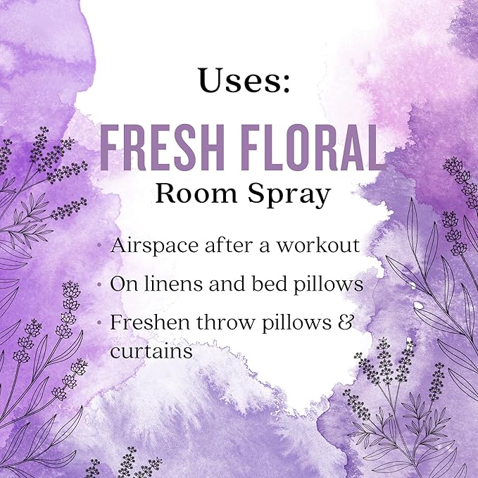 Aura Cacia Fresh Floral Room Spray 8 Fl. oz. - Light Aroma, No Synthetic Fragrances