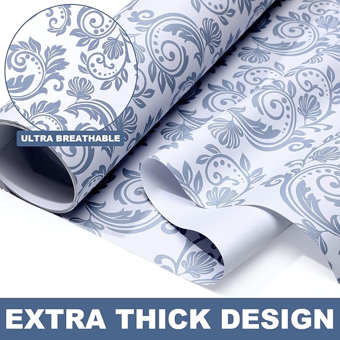 Eersida 20 Sheets 14 x 19.5 Inch Scented Drawer Liners for Dresser Non Adhesive Fragrant Drawer Liners Paper for Bedroom Kitchen Cabinet Home Shelf Closet(Classic Flower)