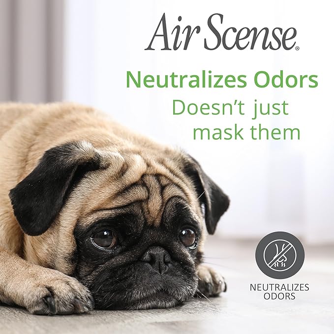 Air Scense Air Freshener Deodorizer Room Spray for Bathroom & Home, Essential Oils, Natural Vanilla - 7 fl oz (12 Pack)