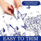 10 Sheets Drawer Liners for Dresser Scented Drawer Liners Non Adhesive Scented Paper for Fragrant Home Shelf Closet(Linen,Blue Butterfly)