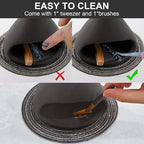 Yawlsow Palo Santo Holder Burner, Charcoal Bakhoor Incense Burner,Smudge Bowl,Sage Holder,Ash Catcher for Meditation Zen Decor (Black+Mat)