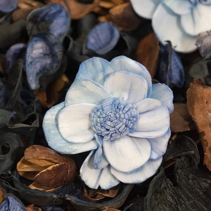 Naturally Potpourri Bag Ocean Scent Home Décor | Floral Petals Vase & Bowl Filler Decoration (Blue)