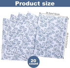 Eersida 20 Sheets 14 x 19.5 Inch Scented Drawer Liners for Dresser Non Adhesive Fragrant Drawer Liners Paper for Bedroom Kitchen Cabinet Home Shelf Closet(Classic Flower)