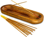 Incense Holder-Incense Burner/Ash Catcher-Handmade Wooden Insence Tray Home Decor 11x4x1.2 Inches