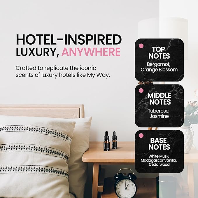 My Way Hotel Inspired Diffuser Oils | 10ml Oil Diffuser Essential Oils | Versatile and Mess-Free | Hotel Essential Oils for Diffuser by Perfa