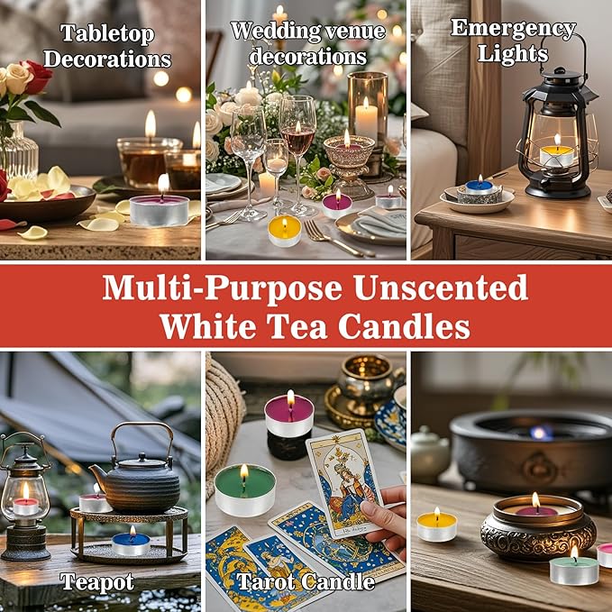 Mixed Color Tea Lights Candles Bulk - 25pcs Mini Votive Tea Lights Shabbat Candles Soy Candle Mini Candle with Cotton Wick for Home Decoration,Wedding, Emergencies