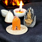 S.B ARTS Incense Holder for Sticks, Insence Stick Holder Ash Catcher for Table Decorations and Gifting - Wooden Incense Tray for Sticks - Home Decor Gifts (Brown Hut)