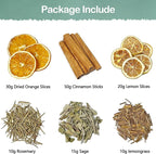 Potpourri Simmering, Spa Day Stovetop Potpourri with Cinnamon, Lemongrass, Orange, Lemon, Rosemary and Sage, Simmer Pot Ingredients for Home Fragrance, Housewarming, Hostess Gift
