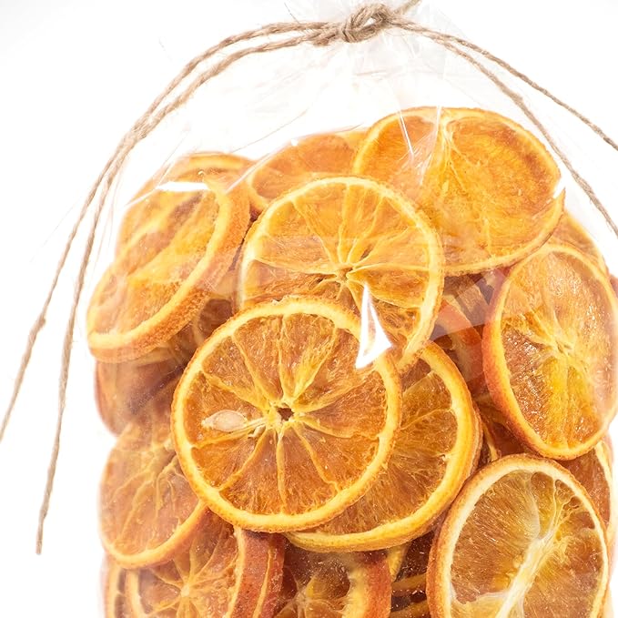 ANDALUCA Natural Vase Fillers | Home Décor Dried Decorative Orange Slices (Orange Slices)