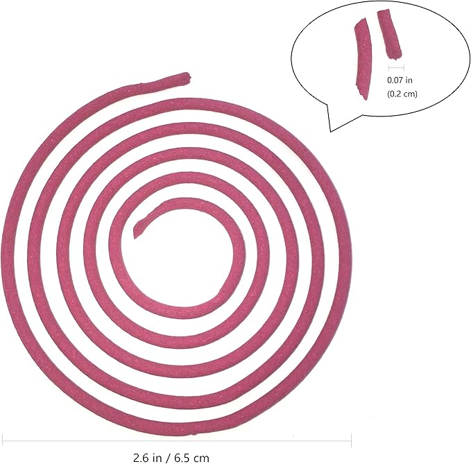 Spiral Incense Rose,24pcs 2HR Coils Incense for Burner