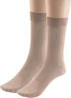 Modal Mens Crew Socks, Formal Mid-Length Dress Calf Socks 2 or 4 Pk