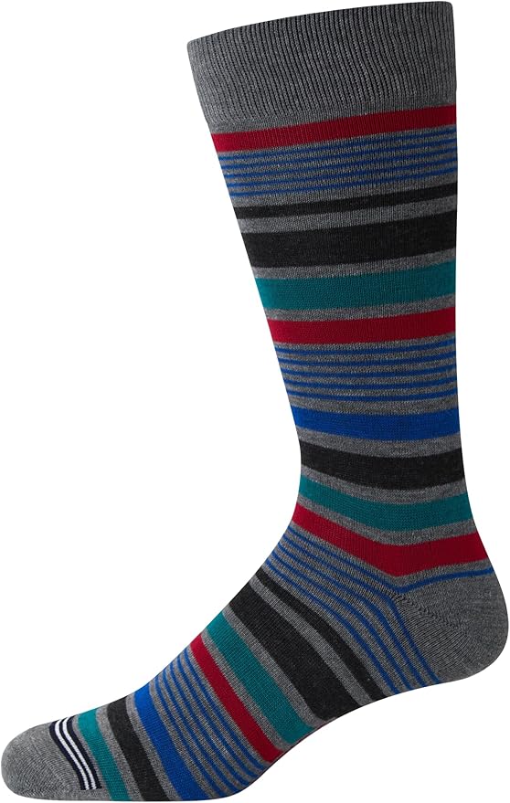 Nautica Mens Dress Socks - 5 Pack Breathable Comfort Stretch Crew-Length Work Socks for Men for Business Formal Wear (6-12.5)
