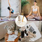 ZenBless 5 in 1 Incense Holder Burner for Palo Santo, Sage, Incense Sticks/Cones and Candle - Ceramic Incense Cone Smudge Tray,Aromatherapy Home Decoration