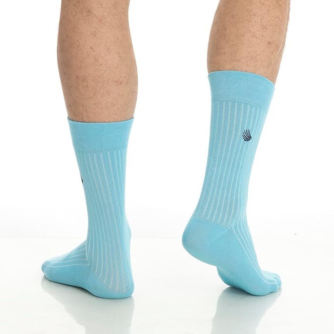 Men’s Dress and Trouser Socks – Premium Rayon Made From Bamboo, Crew Socks (6 pair + Gift box)