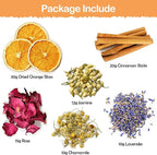 Potpourri Simmering, Sweet Dreams Stovetop Potpourri with Jasmine, Lavender, Rose, Orange, Chamomile and Cinnamon, Simmer Pot Ingredients for Home Fragrance, Housewarming, Hostess Gift