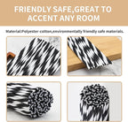 VFULIE 100PCS Reed Diffuser Sticks, 10 Inch Natural Rattan Wood Sticks Essential Oil Aroma Diffuser Sticks Refill Replacement for Aroma Fragrance (Spiral Black and White)