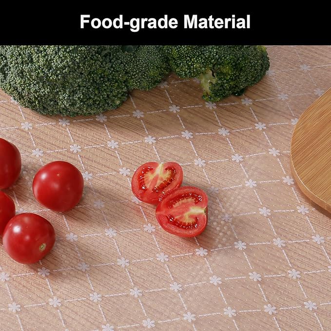 Cooyes Shelf Liner – Premium Non-Adhesive Cabinet & Drawer Liner for Kitchen – Waterproof Shelf Paper with Modern Pattern – Durable EVA Cabinet Mat – Easy to Cut