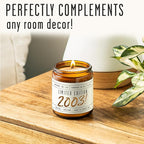 22nd Birthday Gifts for Women - 'Limited Edition 2003' Soy Candle, w/Champagne on Ice I 22 Birthday Gifts for Women I 22rd Gift for Her Ideas I 9oz Reusable Jar, 50Hr Burn, Made in USA